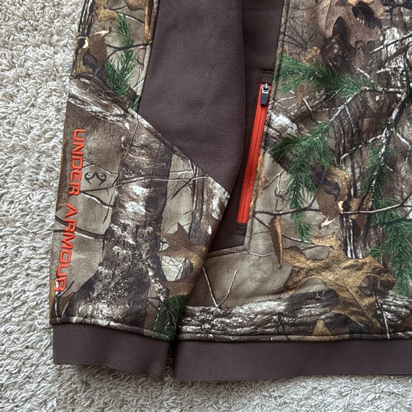 EUC Men’s RARE Under Armour Ayton RealTree Xtra Camouflage Jacket Size XXL - Picture 4 of 13
